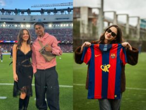ซูเปอร์สตาร์สาว Olivia Rodrigo โผล่เชียร์บอลทีม FC Barcelona ถ่ายรูปกับนักฟุตบอลชื่อดัง Lamine Yamalพร้อมเผยคอลเล็กชั่น Olivia Rodrigo x FC Barcelona x Spotify สุดเท่